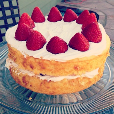 Strawberry Lemonade Cake