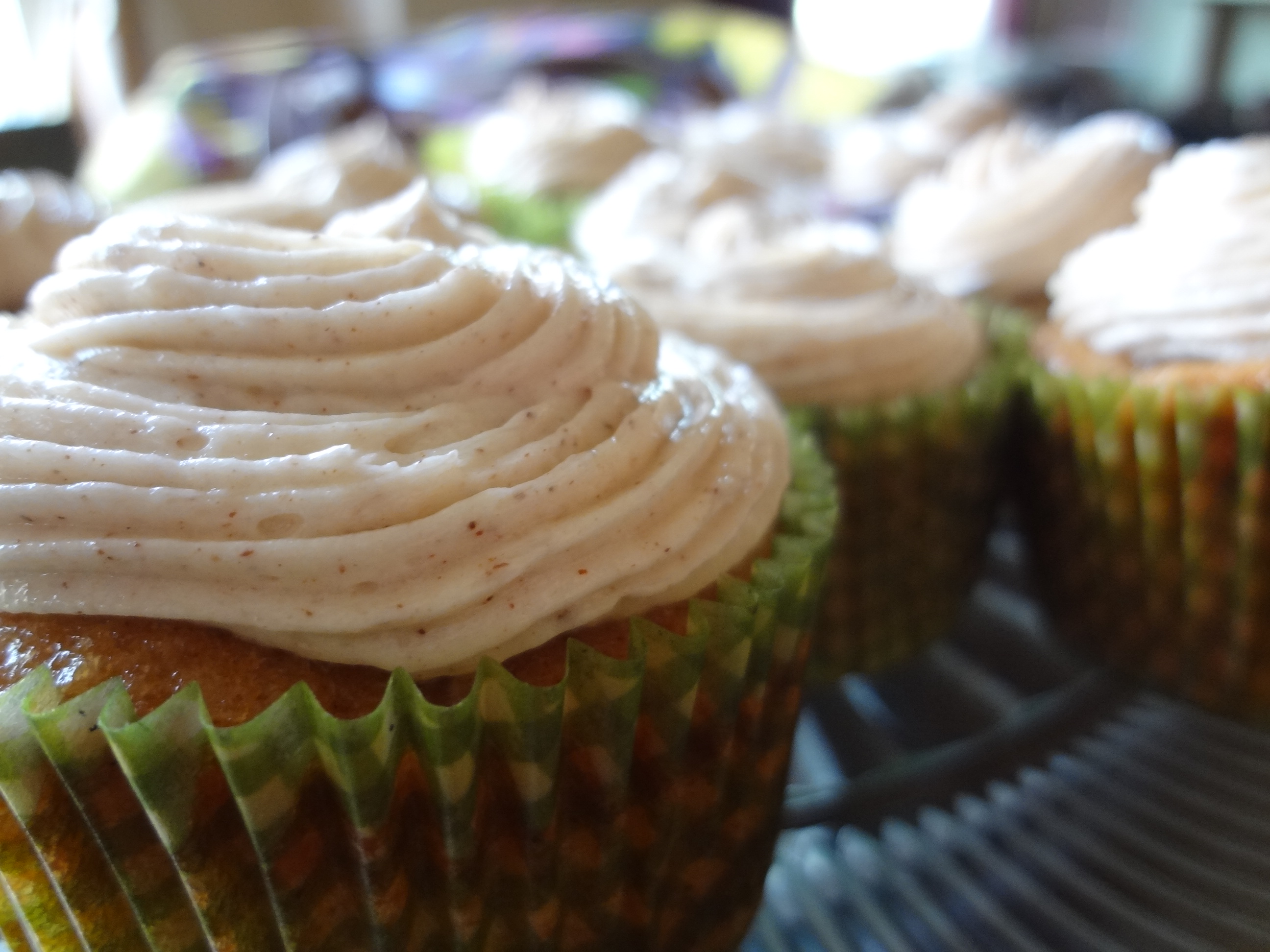Zucchini Cake Cupcakes with Cinnamon Honey Frosting